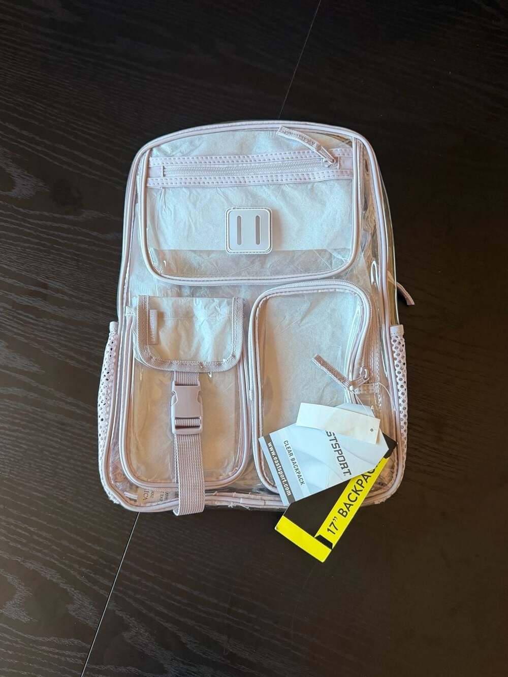 Eastsport Pro Cargo 17" Clear Backpack